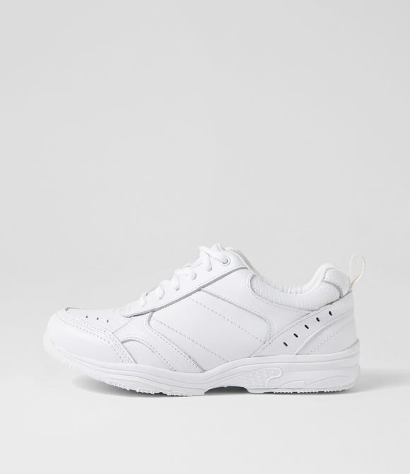 Hype Snr E Lace White Leather Sneakers