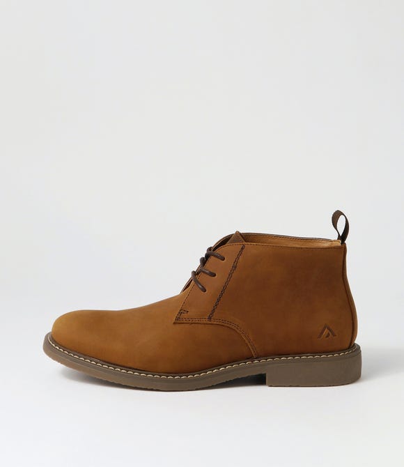 Crick Brown Crazyhorse Leather Lace Up Boots