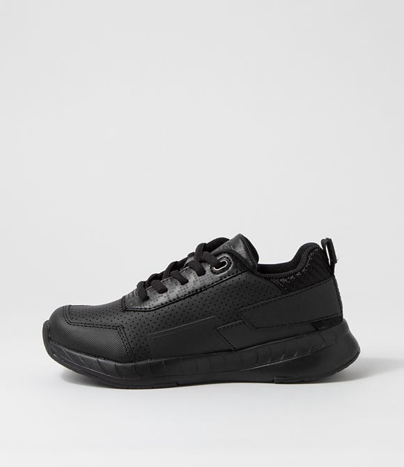 Hero Jnr Lace E Mc Black Synthetic Leather Sneakers
