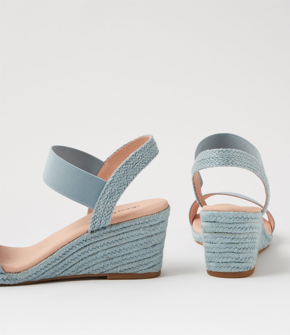 Jeppattie Denim Light Denim Rope Elastic Sandals
