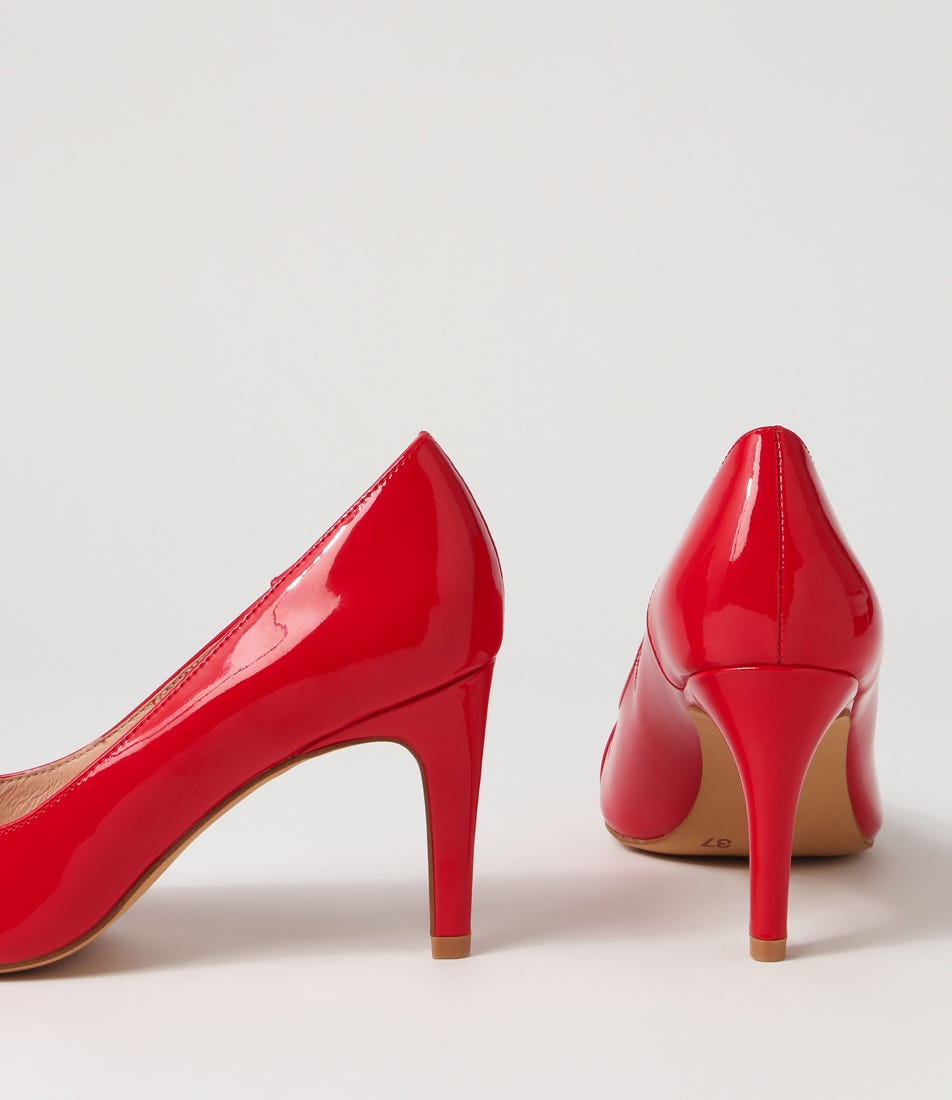 Tiffanie2 Red Patent Leather Heels