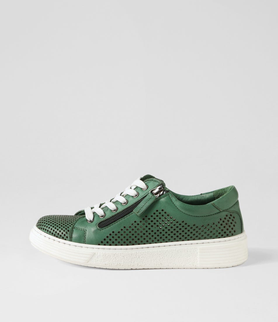 Tenty Emerald Leather Sneakers