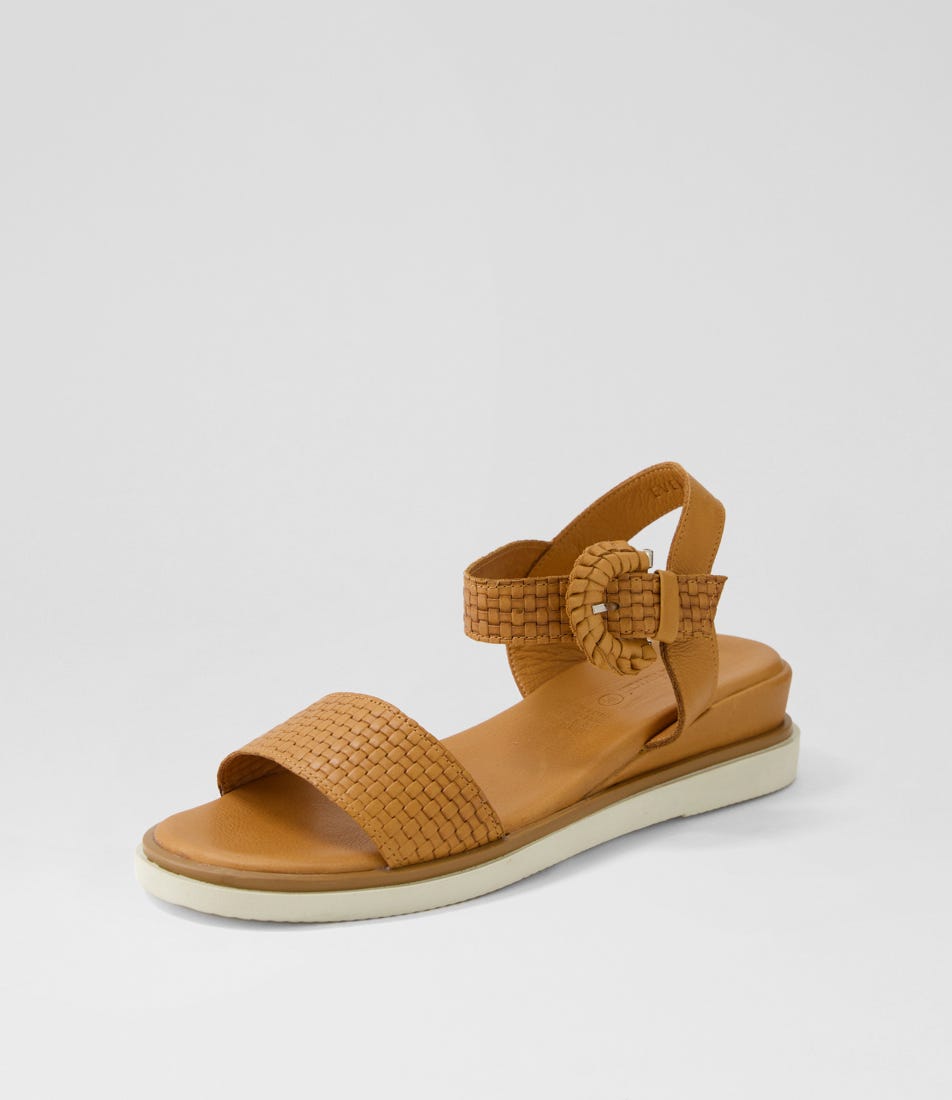 Everlys Tan Leather Sandals