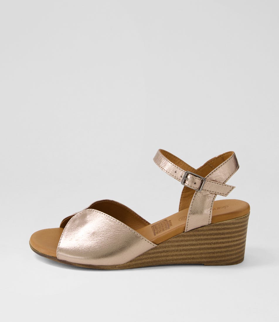 Padine Ash Metallic Leather Sandals