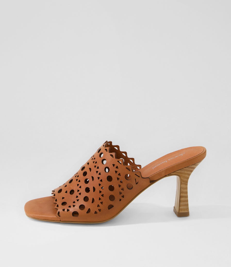 Timsi Deep Tan Leather Sandals