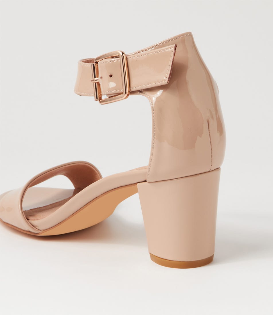 Cassier Latte Patent Leather Sandals
