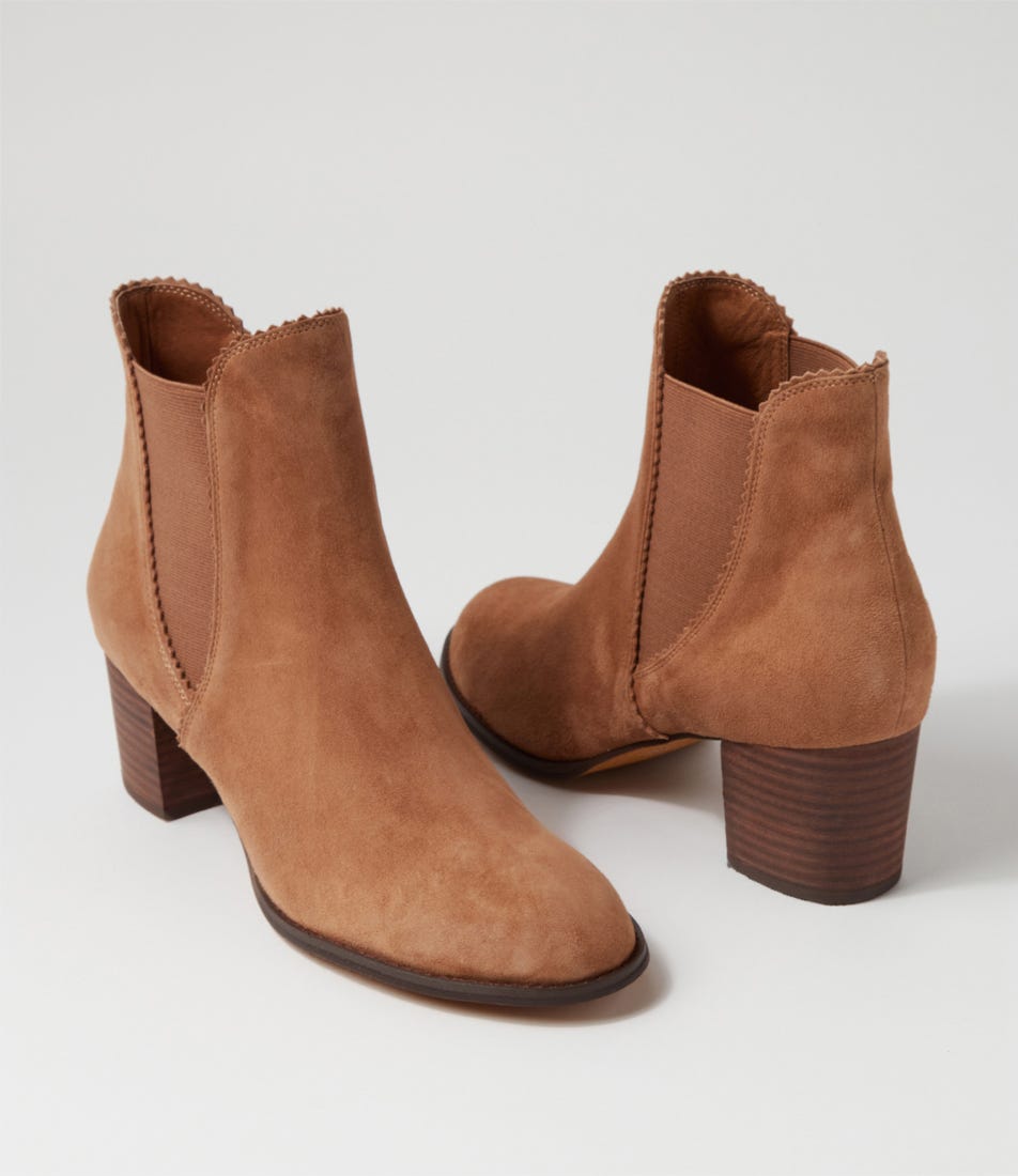 Sadore Lrg Light Choc Suede Chelsea Boots