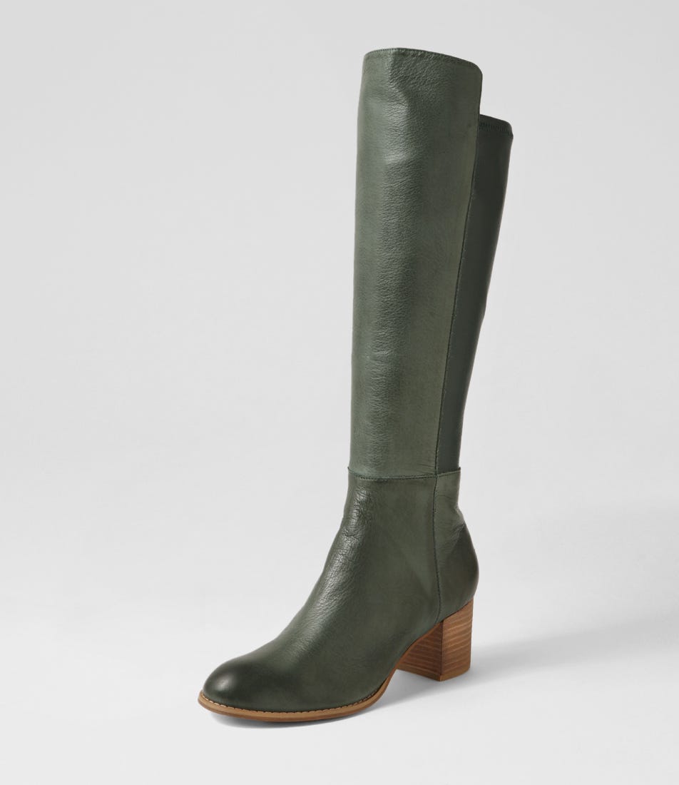Setley Forest Leather Stretch Knee High Boots