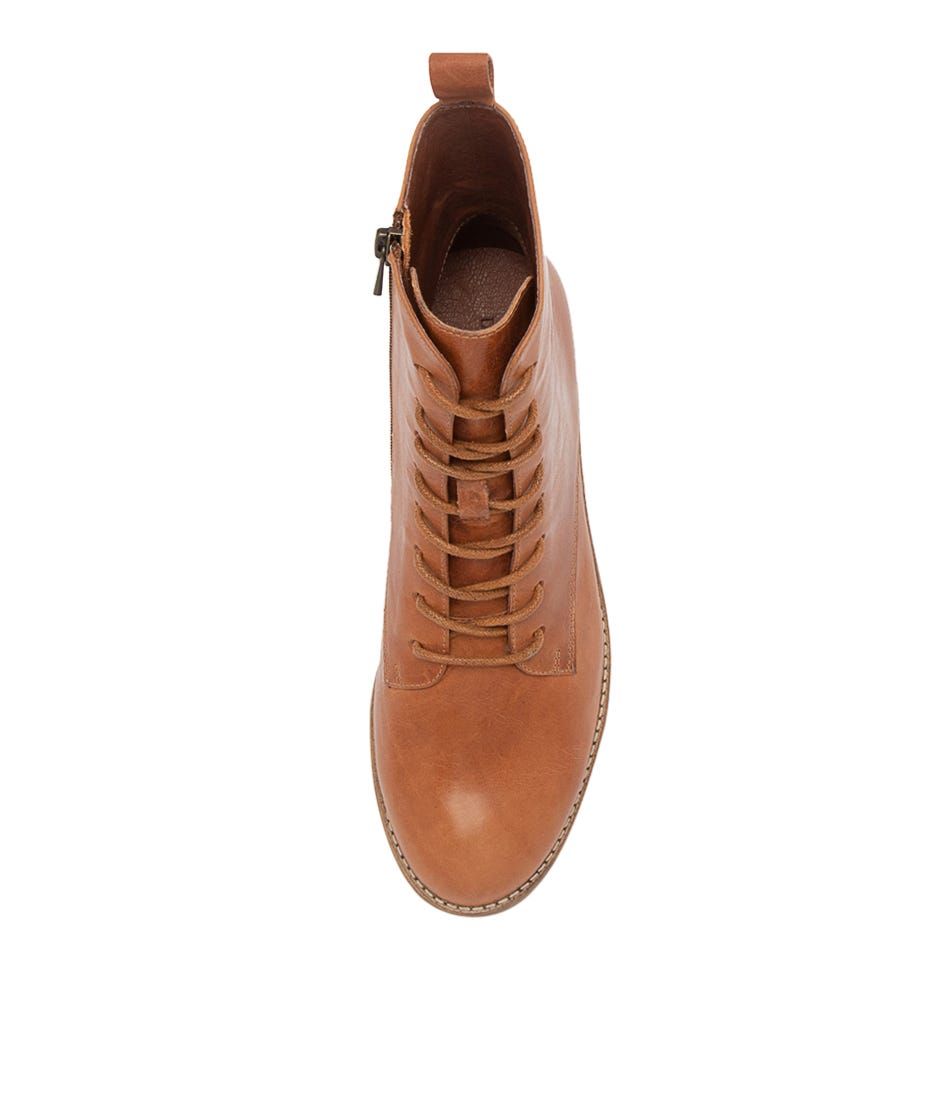 DJANGO & JULIETTE Moises Tan Leather Ankle Boots