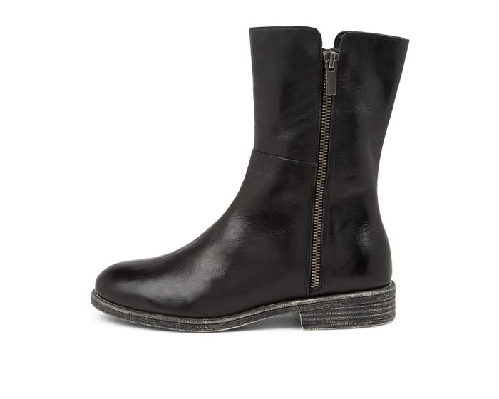 George Mathis Boots Mathis Black Leather Ankle Boots by Django & Juliette | Shop Online at ...