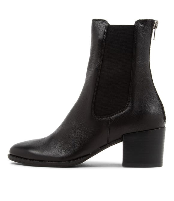 Mycah Black Leather Chelsea Boots BH