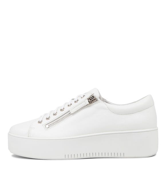 WOLFIE WHITE LEATHER SNEAKERS WS