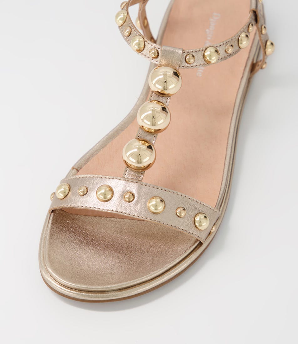 Barrey Champagne Leather Sandals