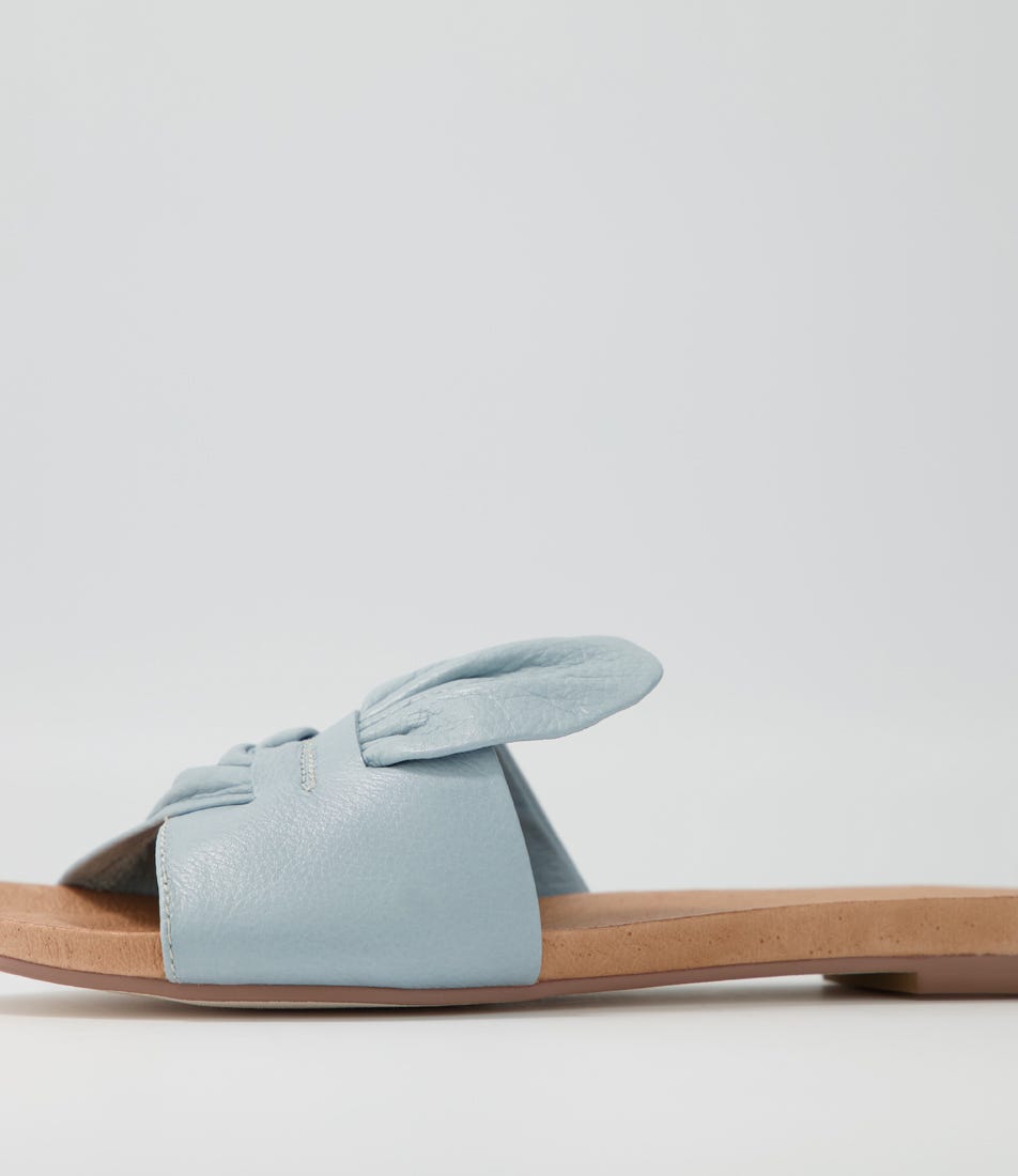 Jacool Denim Leather Slides