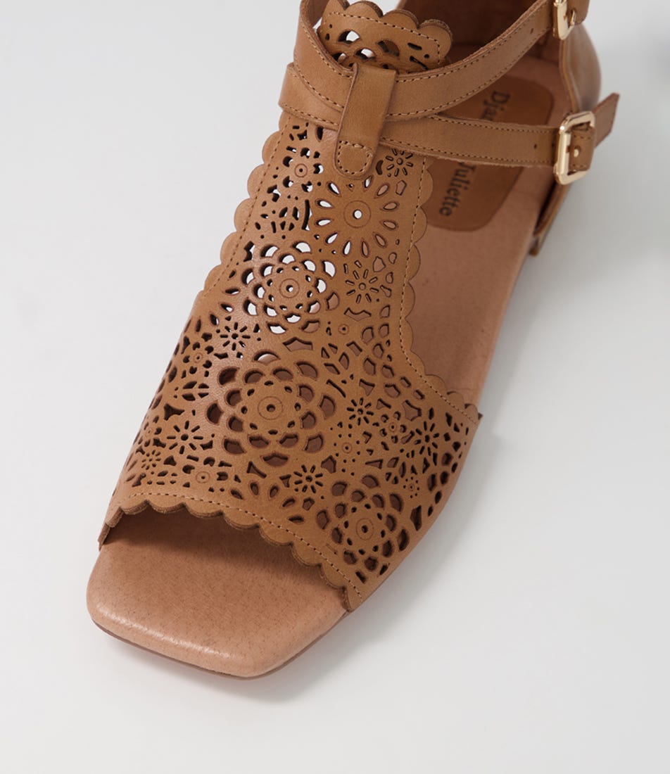 Paedan Tan Leather Sandals