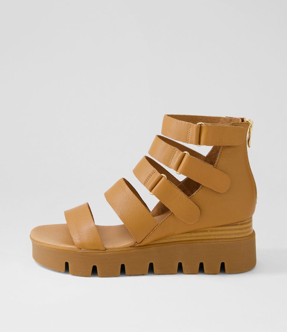 Raafe Tan Leather Sandals