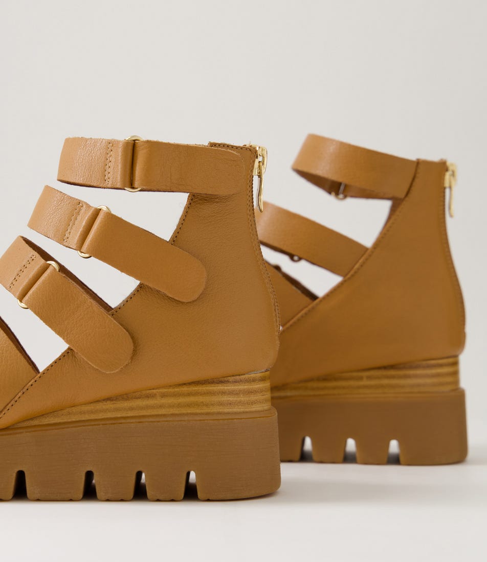 Raafe Tan Leather Sandals