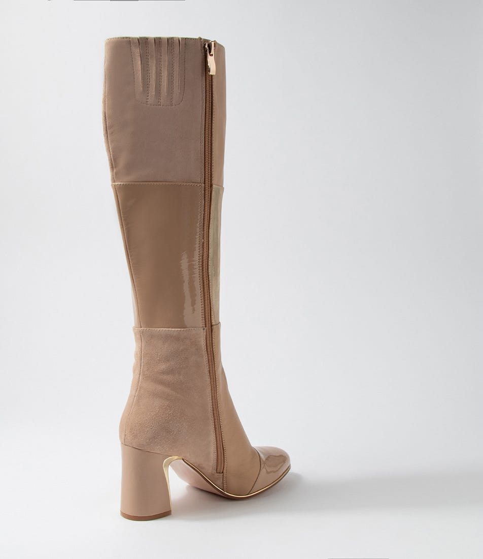 Kenry Camel Mix Knee High Boots