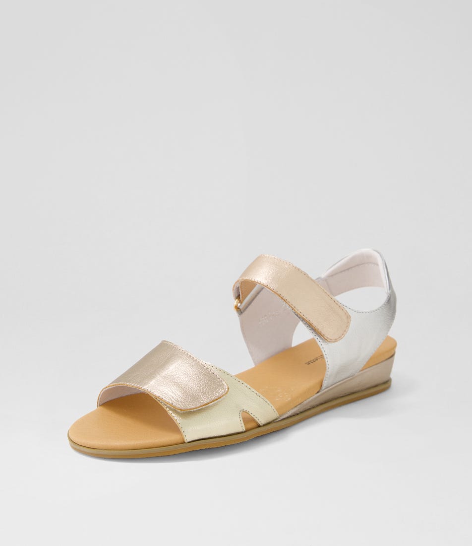 Halima Champagne Gold Multi Sandals