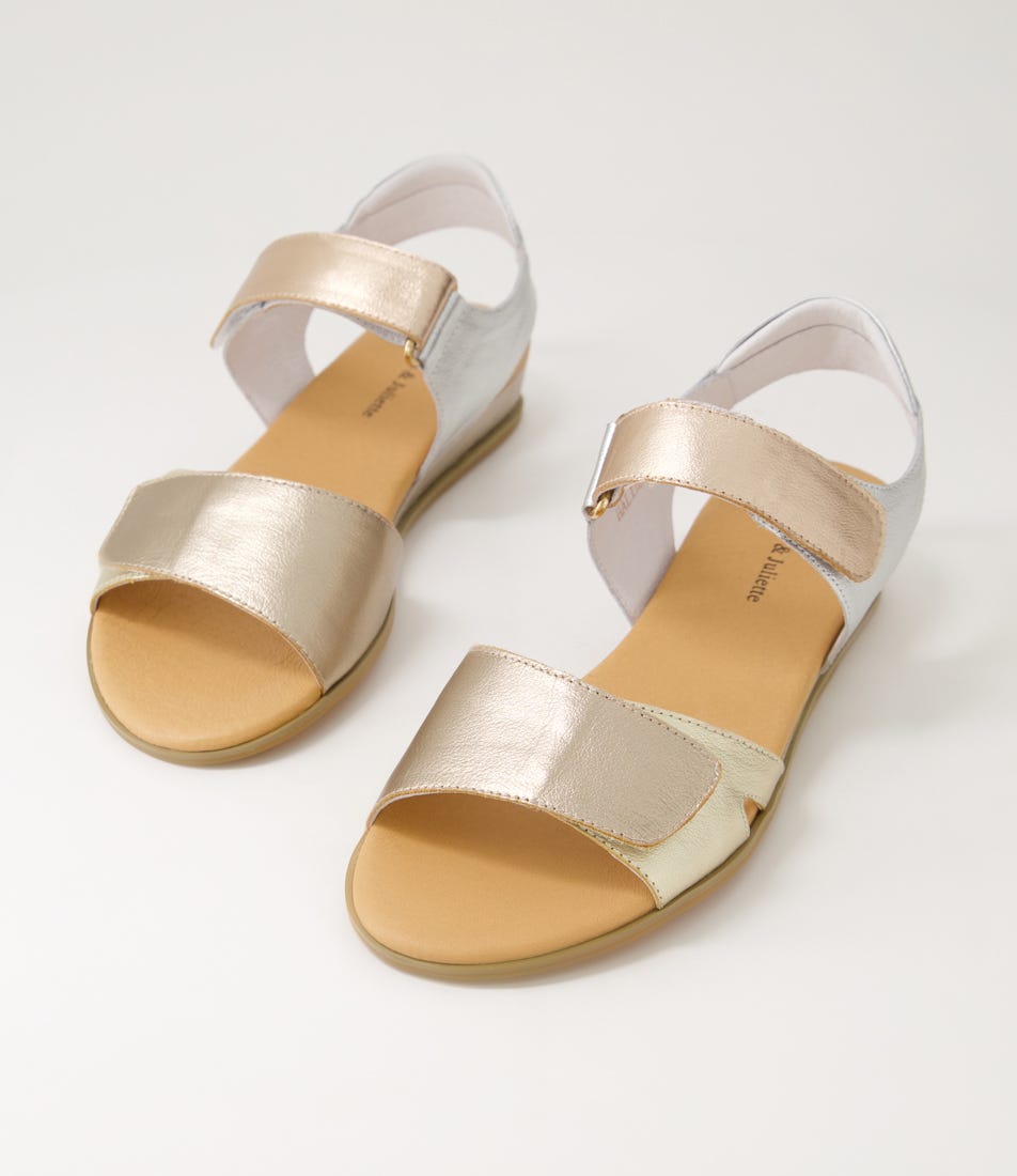 Halima Champagne Gold Multi Sandals