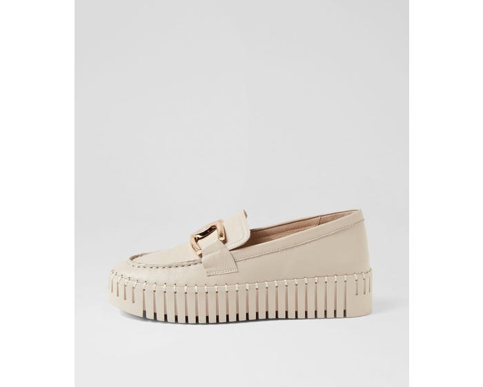 Brontsis Brontis Almond Leather Sneakers by Django & Juliette | Shop Online at ...