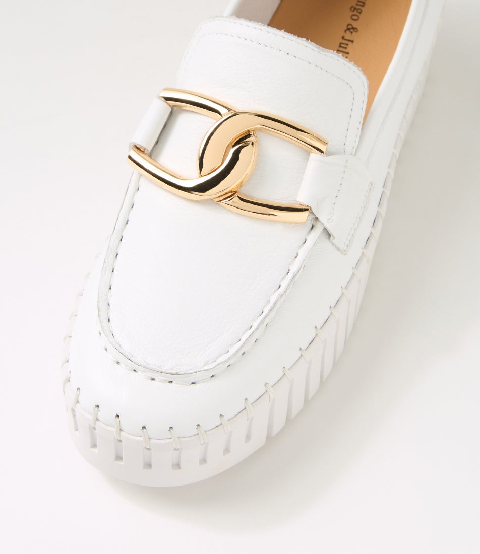 Brontsis Brontis White Leather Sneakers