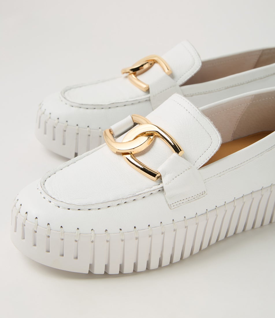 Brontsis Brontis White Leather Sneakers