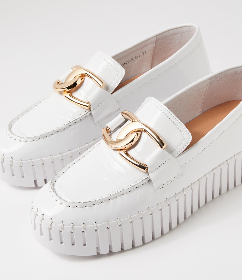 Brontsis BRONTIS DJ WHITE WHITE SOLE PATENT LEATHER