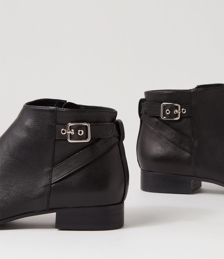 FISSY DJ BLACK BLACK HEEL LEATHER