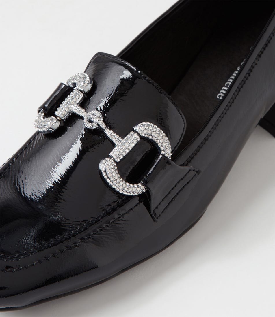 Valvis Black Patent Leather Heels