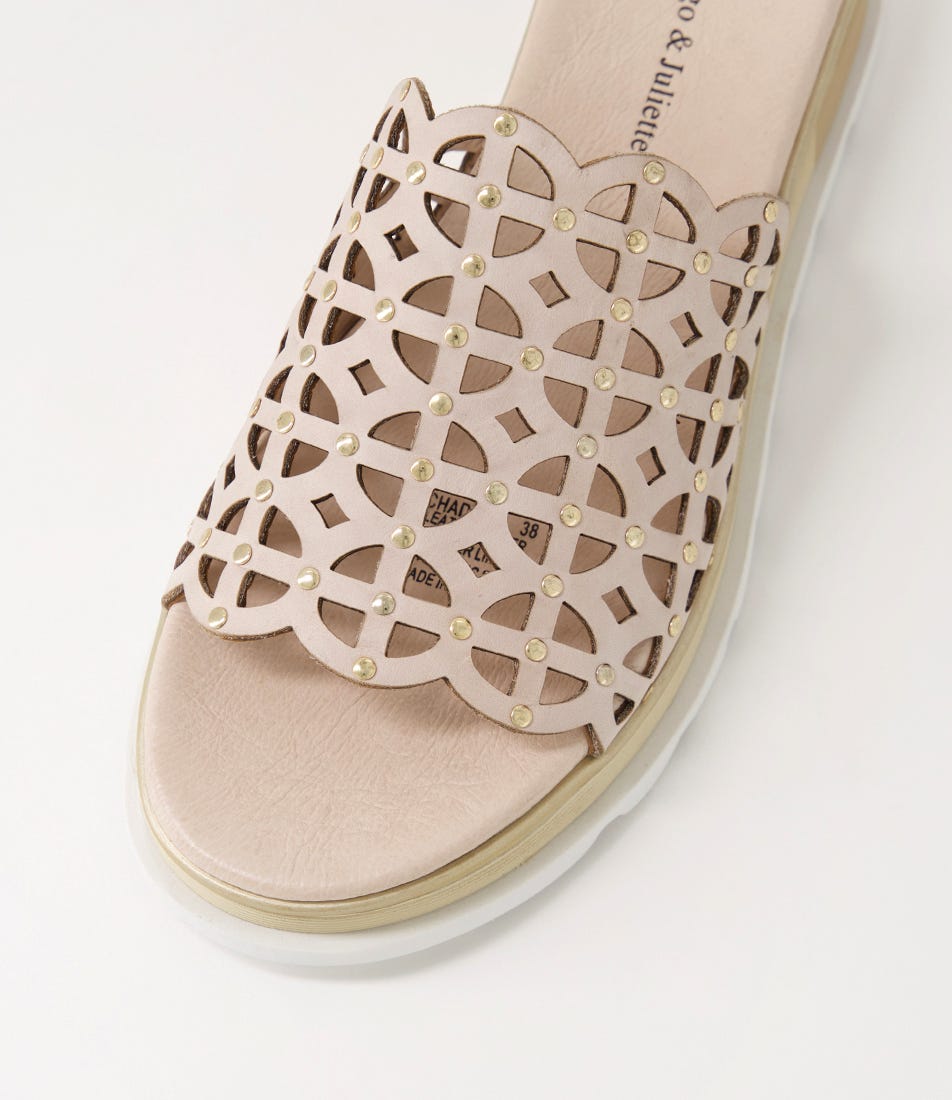 Chade Rode Chade Almond Leather Slides