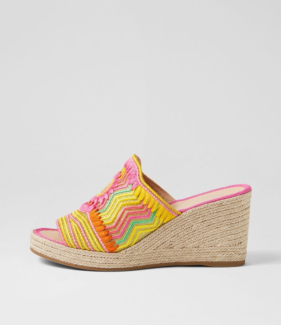 Pentos Fuchsia Multi Sandals