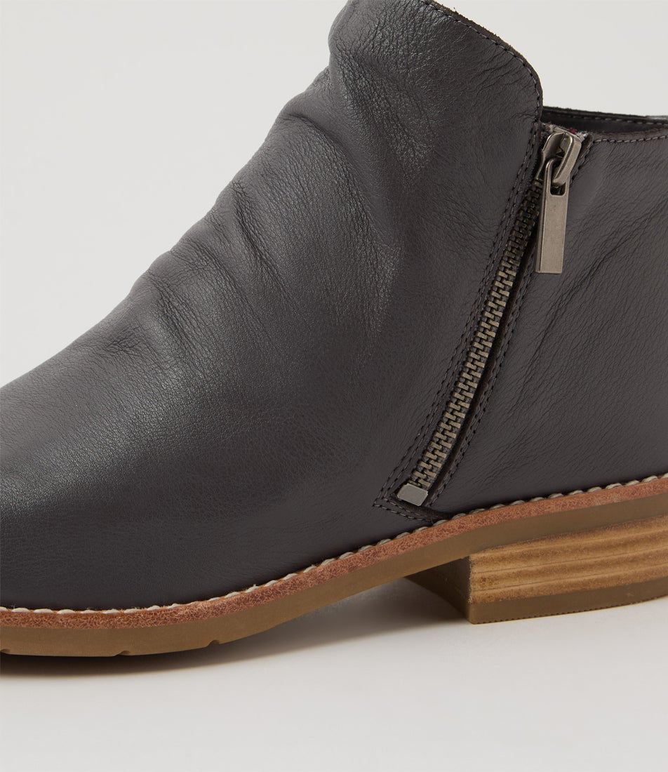 Lalin Boot Lankin Charcoal Leather Ankle Boots