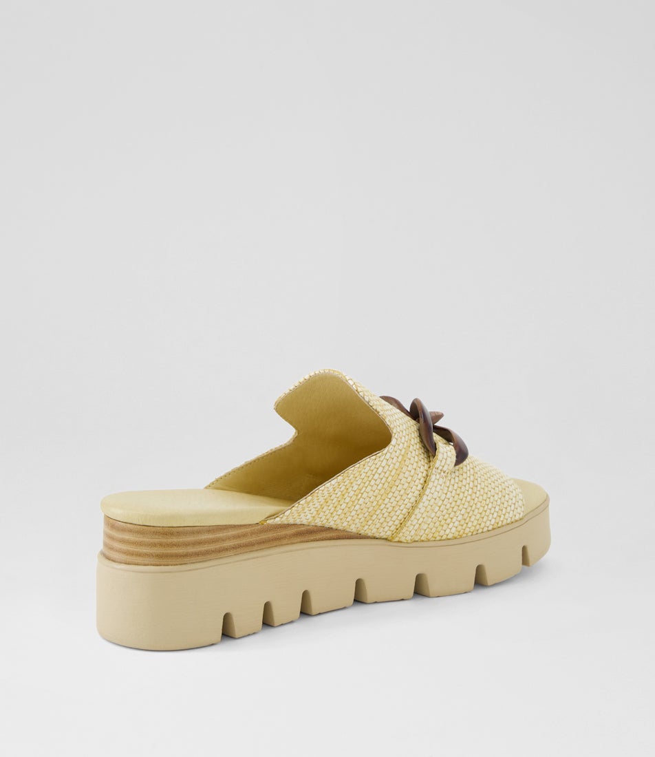 Cath Riley Sandals Riley Natural Fabric Sandals