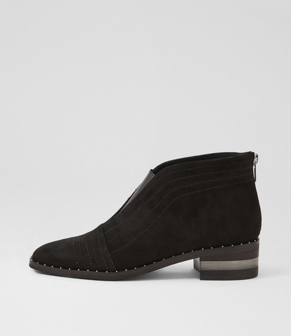 Faradays Black Suede Ankle Boots display picture 1