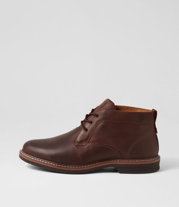 Norwalk Chukka Brown Crazyhorse Leather Lace Up Boots
