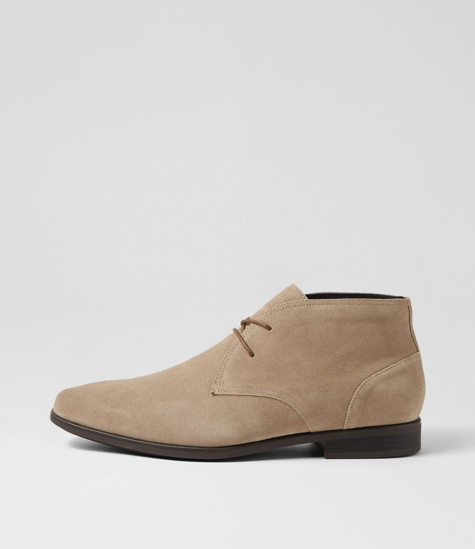 Nuno Taupe Suede Lace Up Boots display picture 3