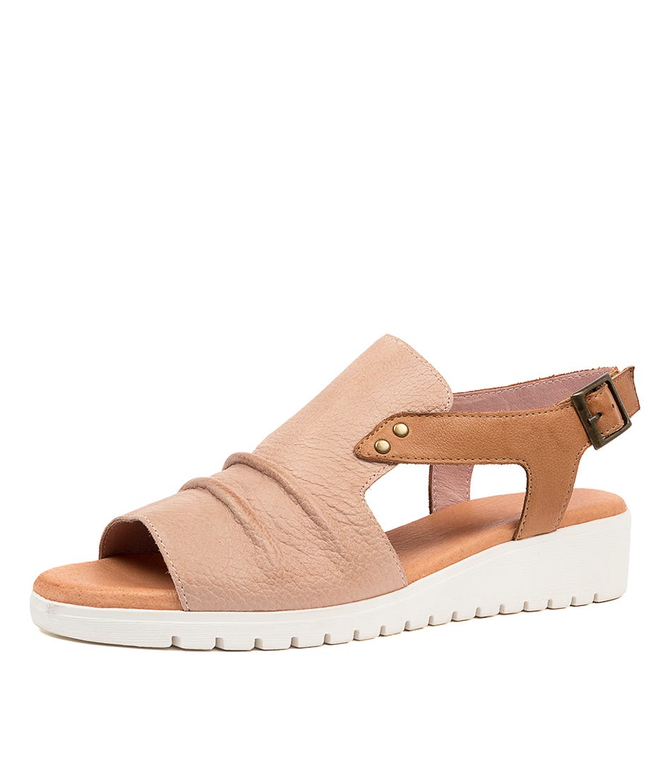 Fidel Cafe Dark Tan Leather Sandals