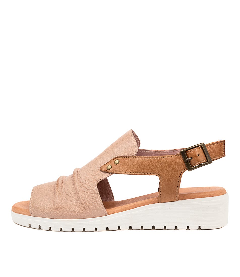Fidel Cafe Dark Tan Leather Sandals