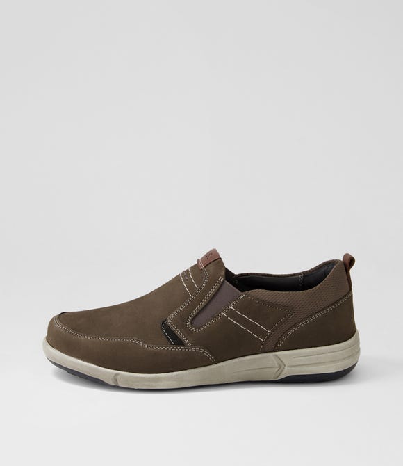 Enrico 04 Asphalt Kombi Nubuck Flat Shoes