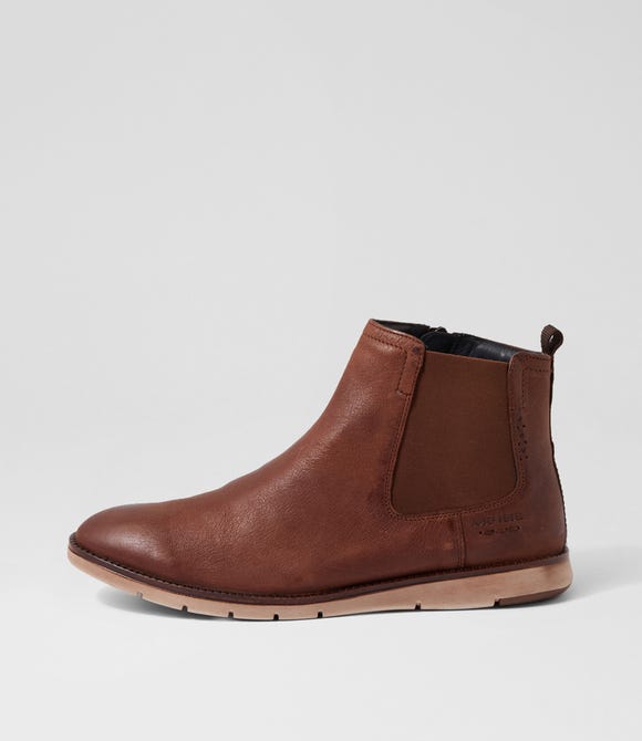 Tyler 41 Castagne Leather Chelsea Boots