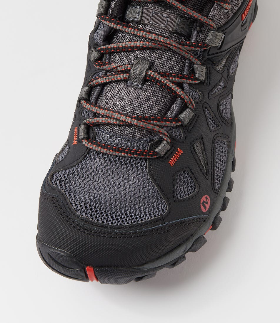 All Out Blaze Aero Sport Black Red Mesh Lace Up Flats | Shop  display picture 3