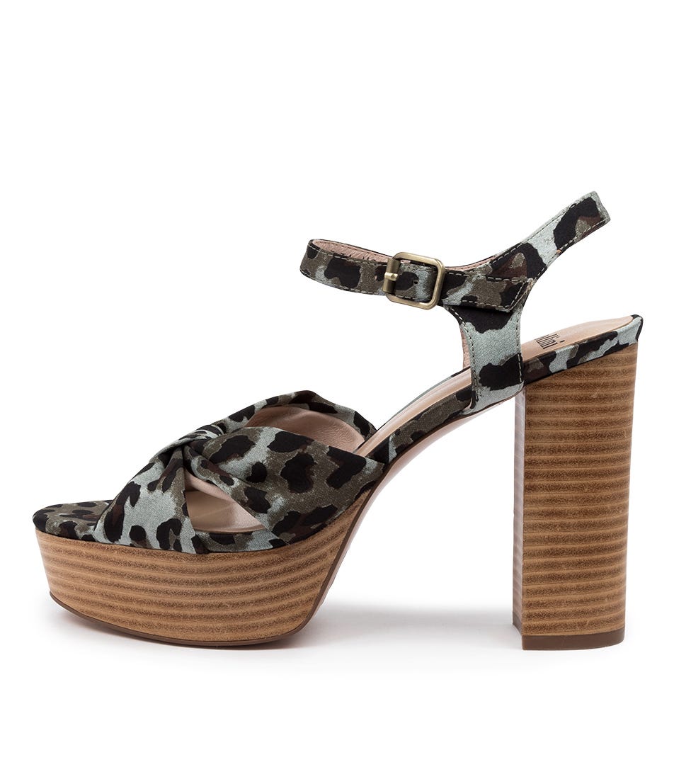 AZARIA MO STEEL OCELOT SATIN
