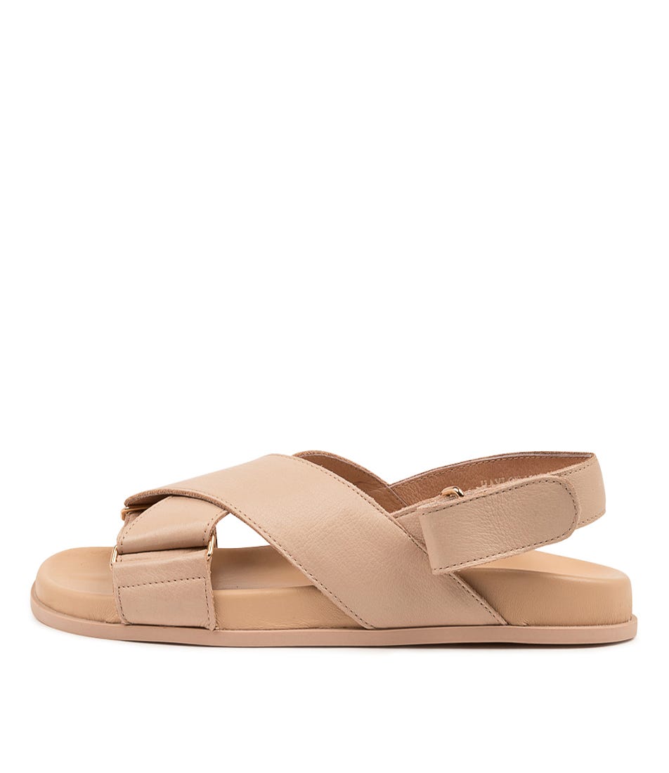 Haylow Dark Nude Leather Sandals