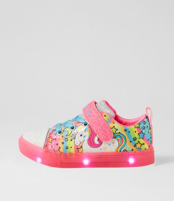 Twinkle Sparks Hot Pink Multi Fabric Sneakers