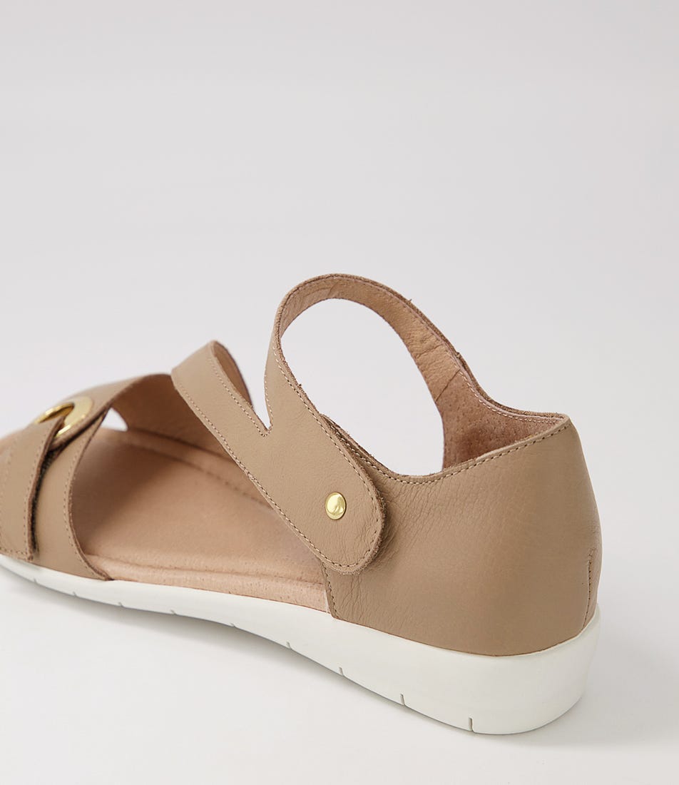 Fillis Light Taupe Leather Sandals