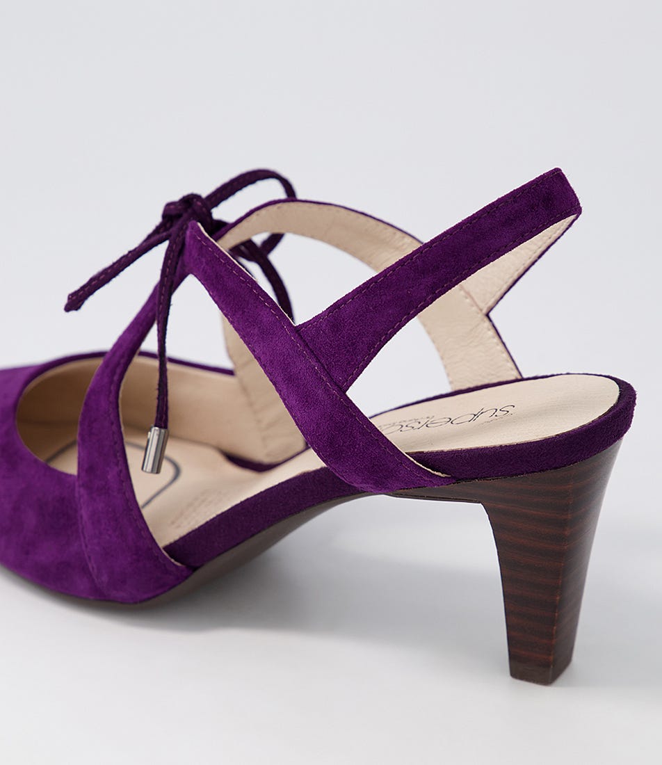Meduza2 Purple Suede Heels