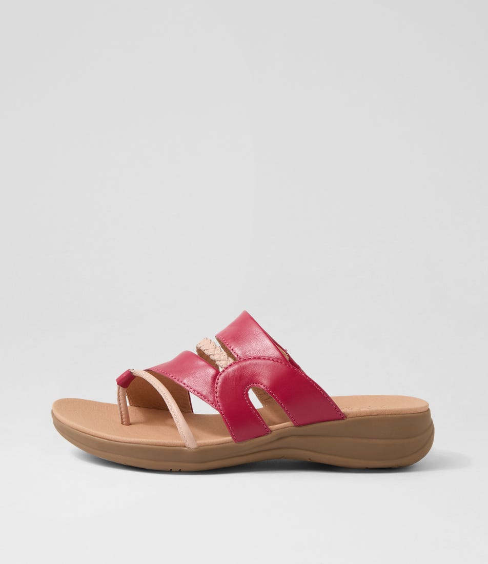 Mia2 Ruby Blush Leather Slides