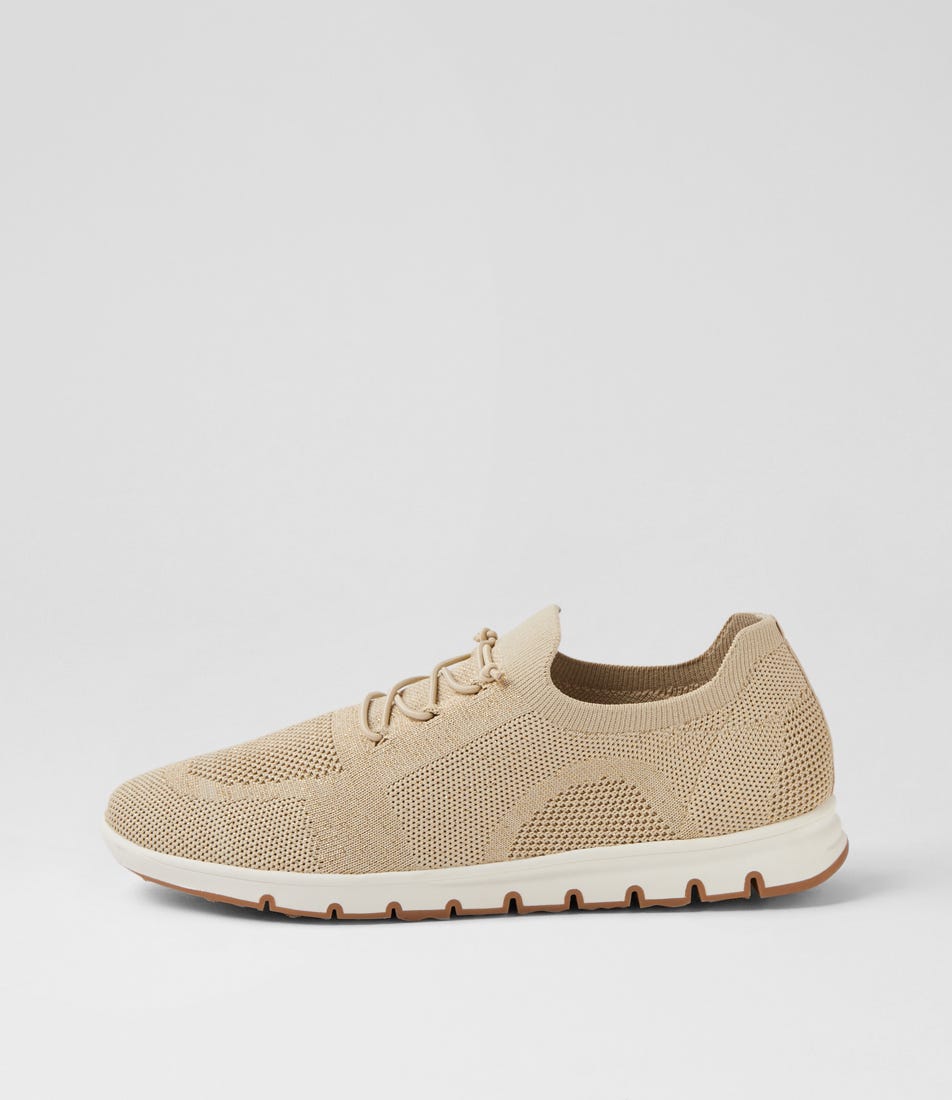 Georgies Platinum Knit Sneakers