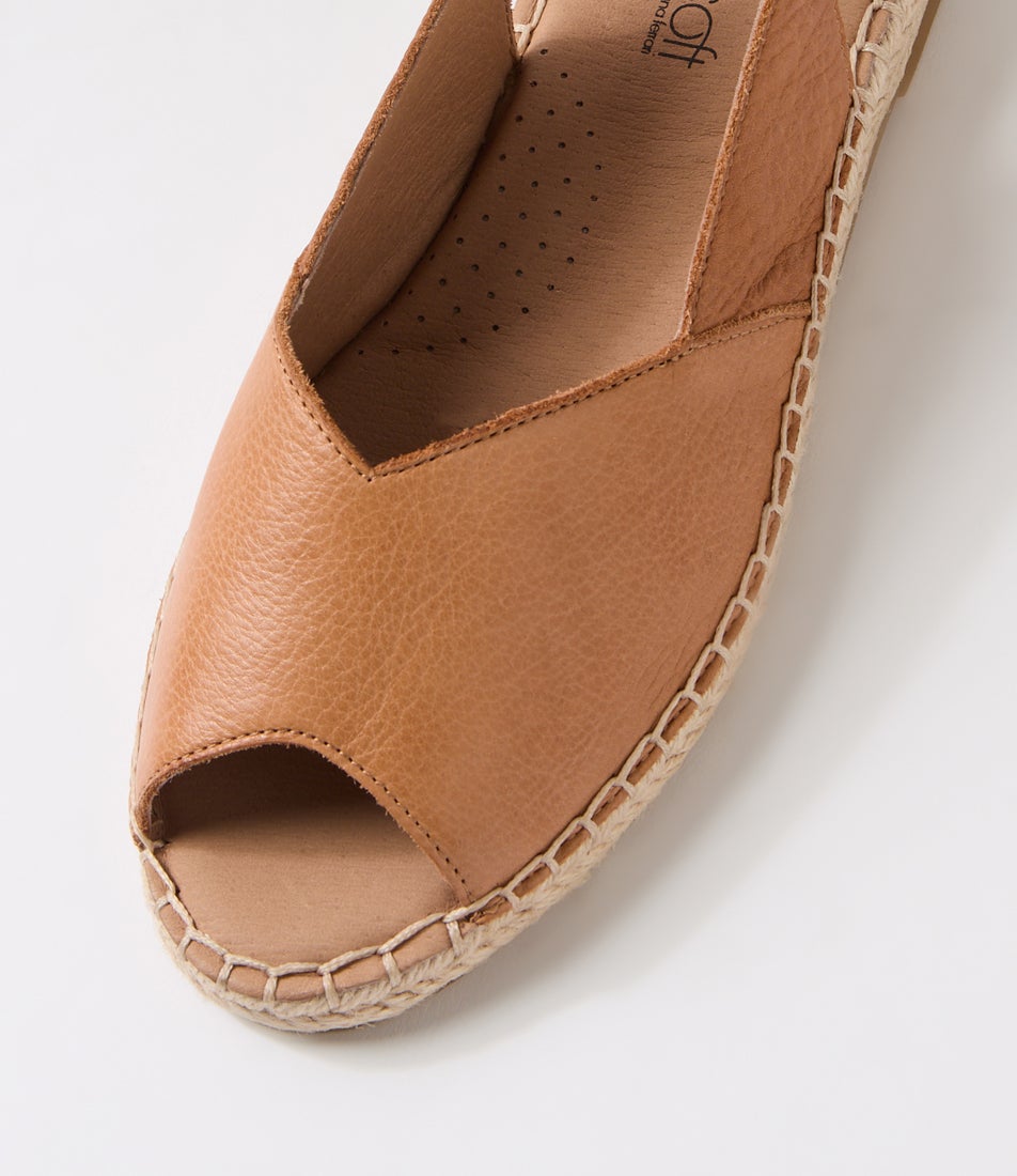 Kadde Kadde Dark Tan Leather Sandals